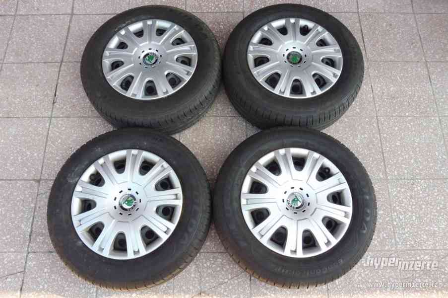 LETNÍ SADA OCTAVIA2: PLECHÁČE R15 5x112 ET47 195/65/15 7mm - foto 1