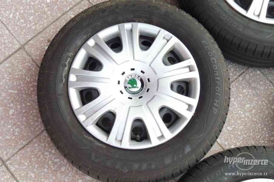 LETNÍ SADA OCTAVIA2: PLECHÁČE R15 5x112 ET47 195/65/15 7mm - foto 2