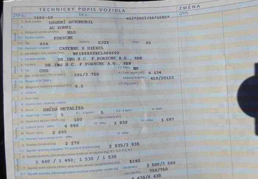 Porsche Cayenne S 4.2D r.v.2016 2.Maj.Nové v ČR (281 kw) - foto 21