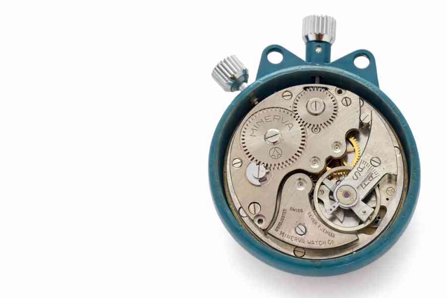 Švýcarské kapesní stopky Minerva – funkční, 51 mm, vintage - foto 10