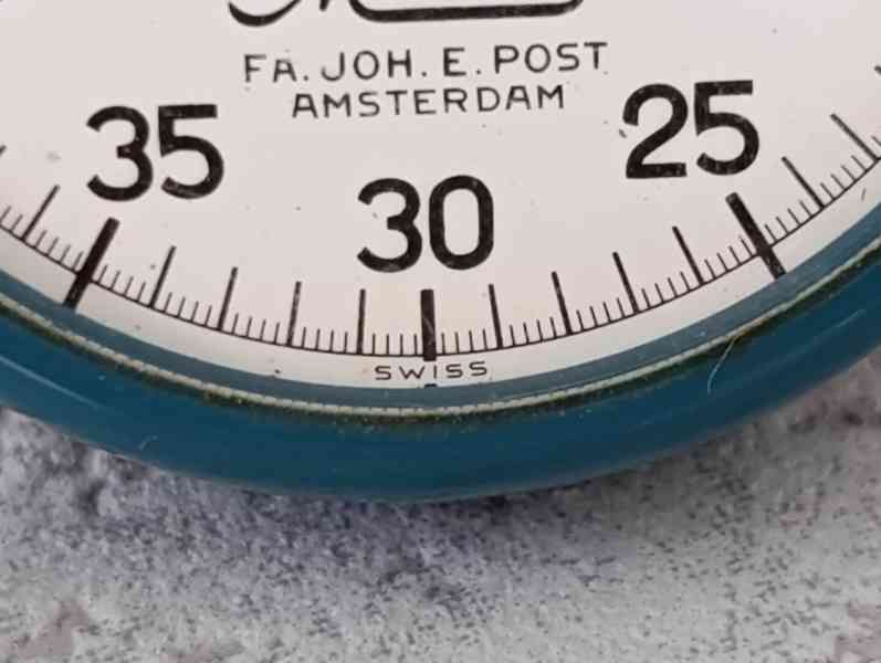 Švýcarské kapesní stopky Minerva – funkční, 51 mm, vintage - foto 4