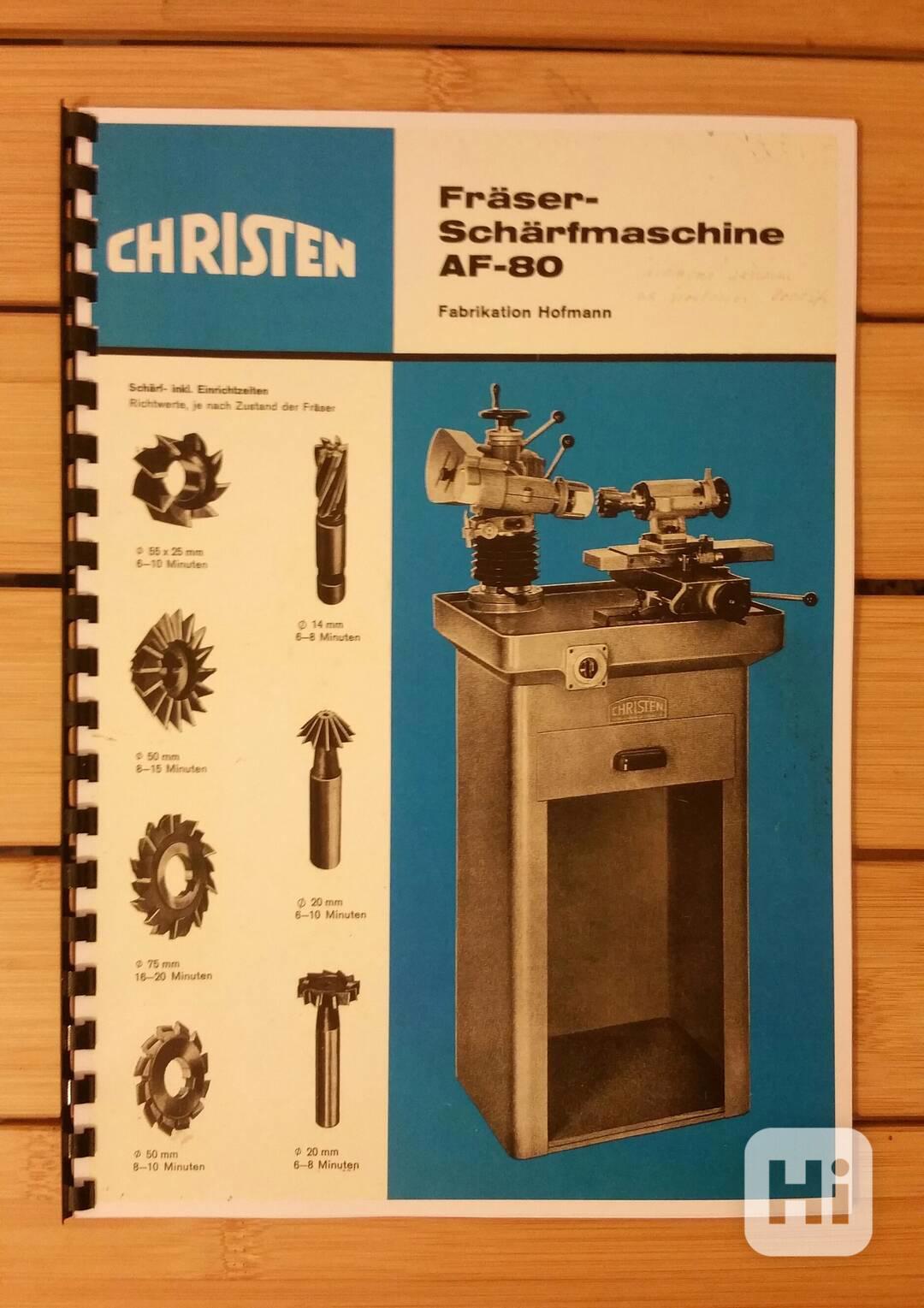 CHRISTEN AF-80, katalog + návod - foto 1