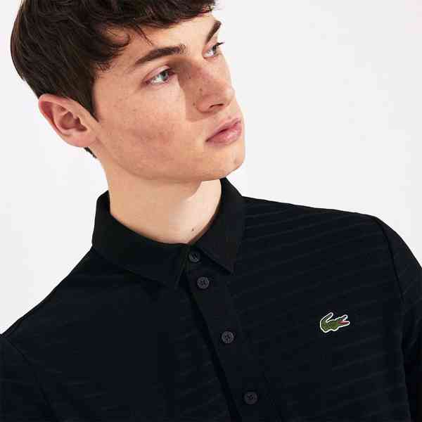 Lacoste - Pánská texturovaná prodyšná golfová polokošile SPO - foto 5