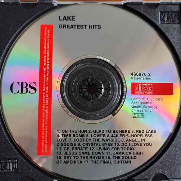 CD - LAKE / Greatest Hits - foto 1