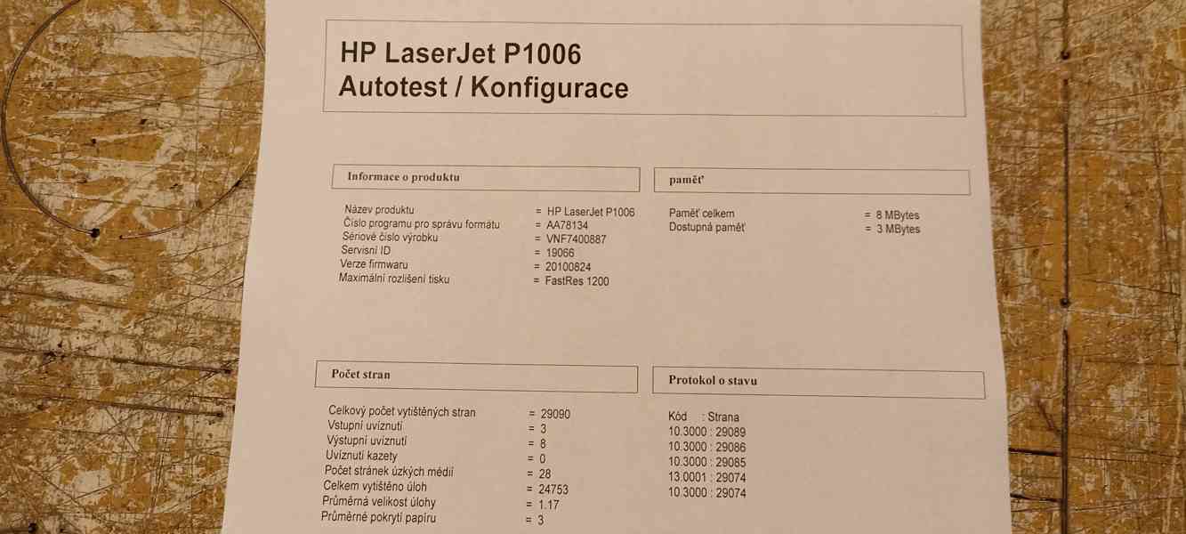 HP Laserjet P1006 | najeto 29tis. | 50% toner - foto 3