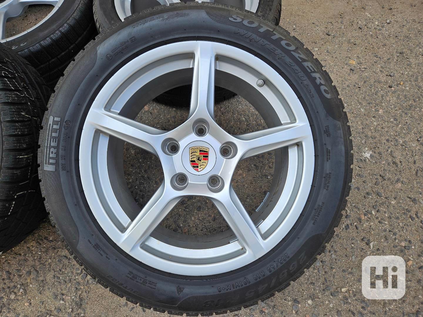 🏁 Originální alu kola Porsche 18” + Pirelli pneu 🏁   - foto 1