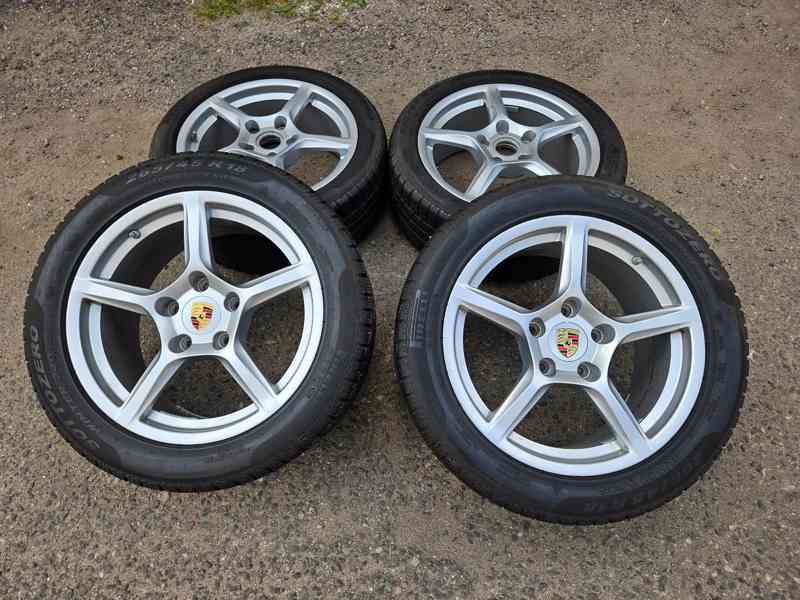 🏁 Originální alu kola Porsche 18” + Pirelli pneu 🏁   - foto 3