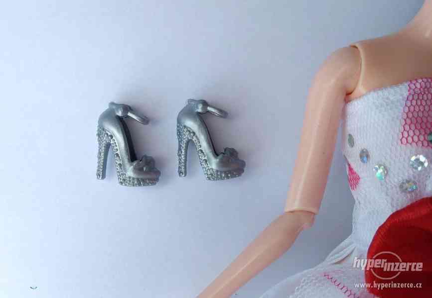 NOVÉ! Set pro panenku Barbie, šaty+boty+náhrdelník - foto 5