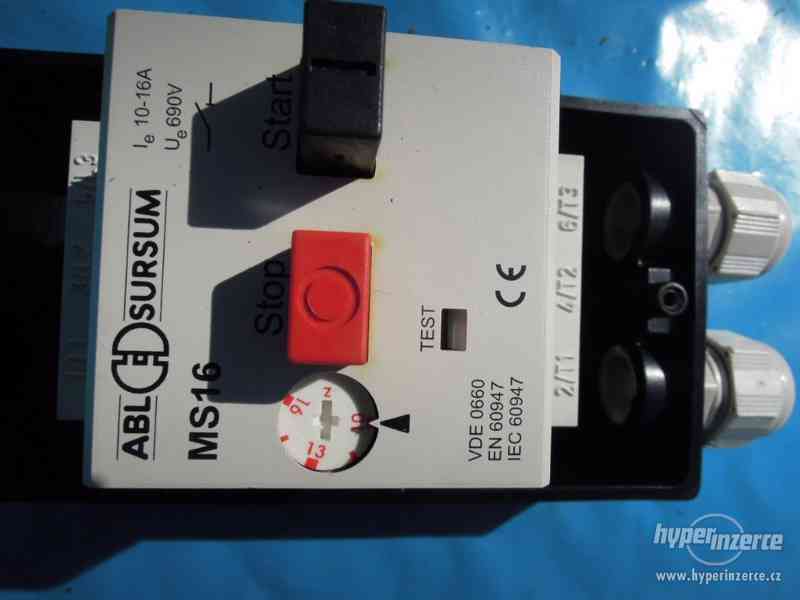 Vypínač na motorový proud , typu MS 16 - foto 3