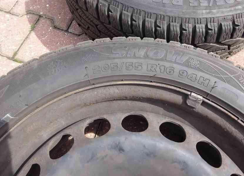 VW Passat zimní pneu + disk 205x55x16 - foto 3