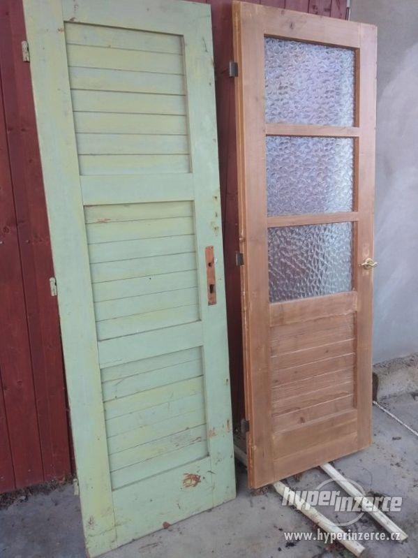 Dřevěné dveře použité - foto 4