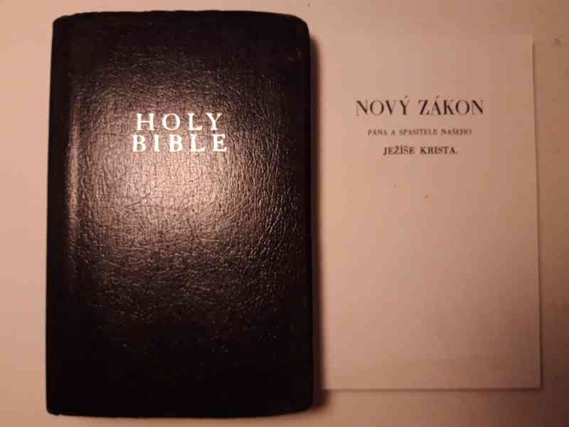 Bible anglicky a nový zákon česky - foto 1