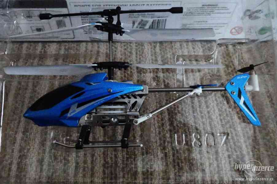 Vrtulník U 807 - dálkové ovládání - modrá metalýza - foto 4