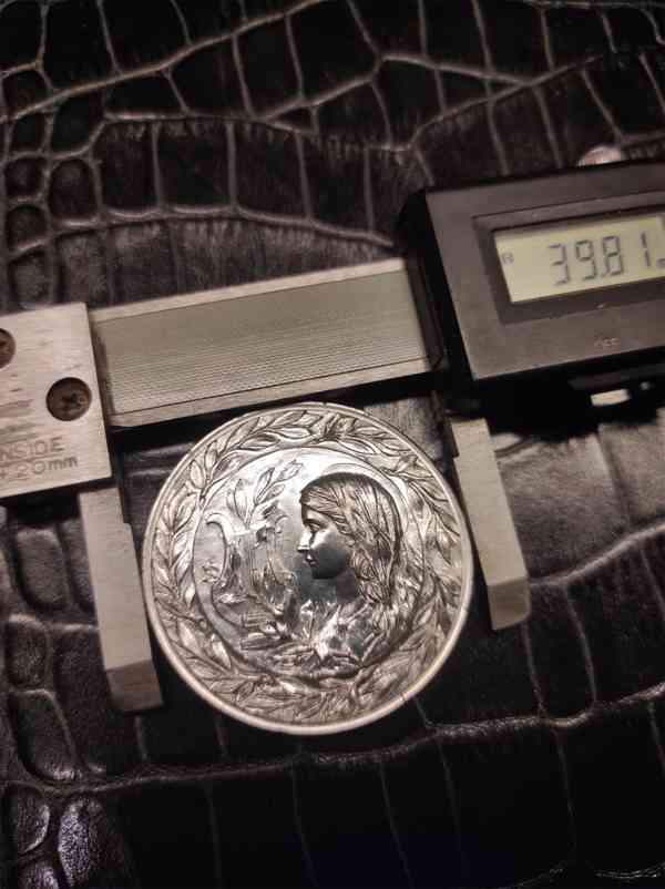 starožitné investiční stříbro 999 z roku 1927- 2Oz - foto 3