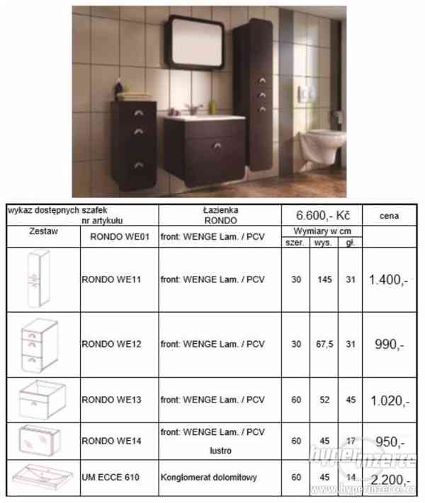 Nový koupelnový set Rondo - různé dekory korpusů - foto 4