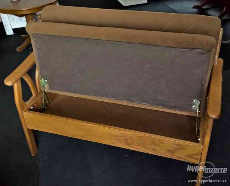 Čalouněná lavice s úložným prostorem - foto 3