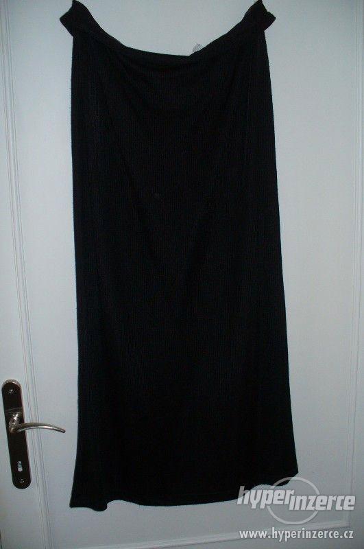 Společenská černá sukně, - foto 1