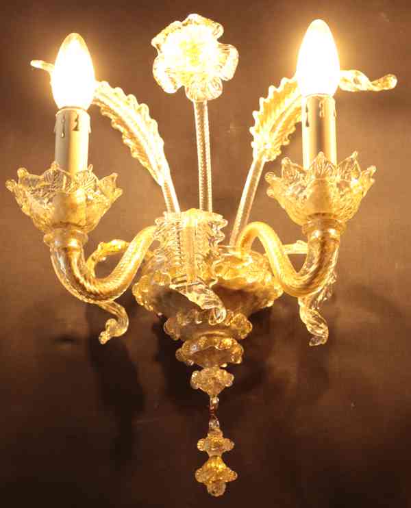 Párové nástěnné lampy Murano - foto 5
