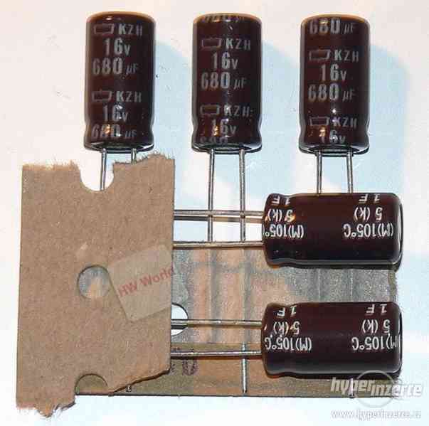 Špičkové kondenzátory Chemi-Con KZH 680 uF/16 V, D8×15 mm - foto 1