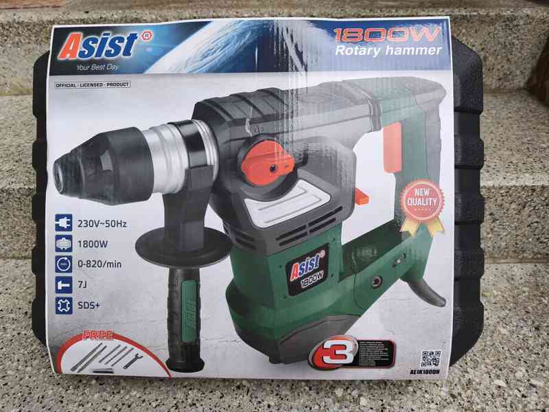 Prodám vrtací a bourací kladivo ASIST 1800 W -7 J.. - foto 7