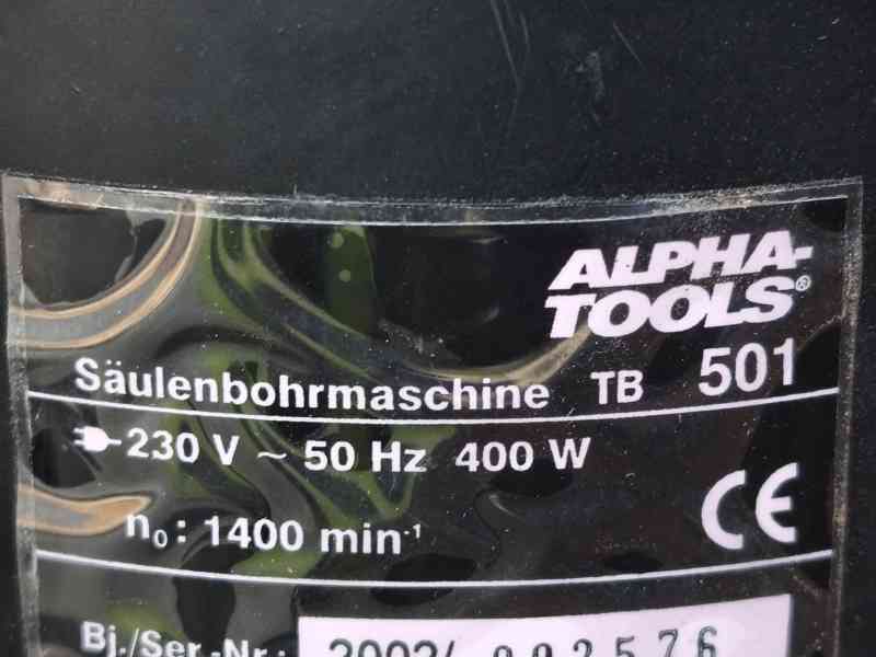 Prodám stolní vrtačku ALPHA-TOOLS TB 501 -400 W. - foto 4