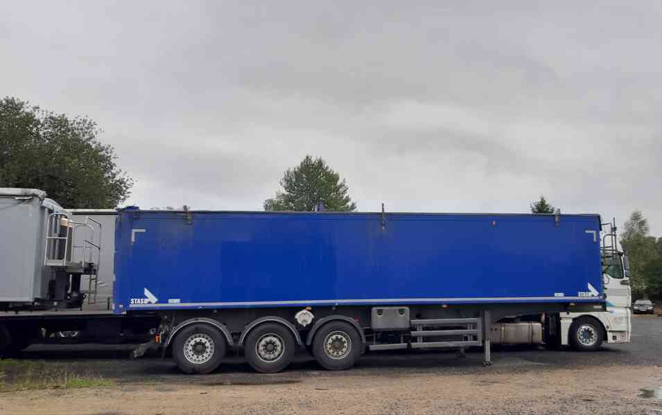 PRONÁJEM / PRODEJ STAS 50 m3 sklápěcí návěs/ NOVÉ 2 nápravy - foto 2
