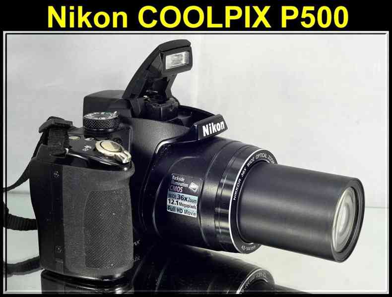 Nikon CoolPix P500 2,1 MPix*36x Op.ZOOM*Full HDV - foto 1