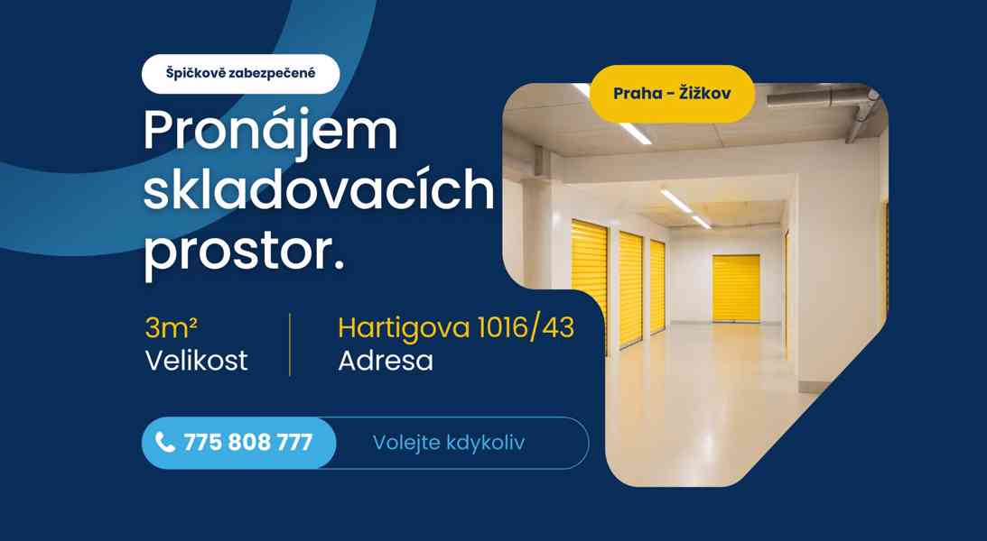 Pronájem skladu 3 m² – Praha 3 (Žižkov)
