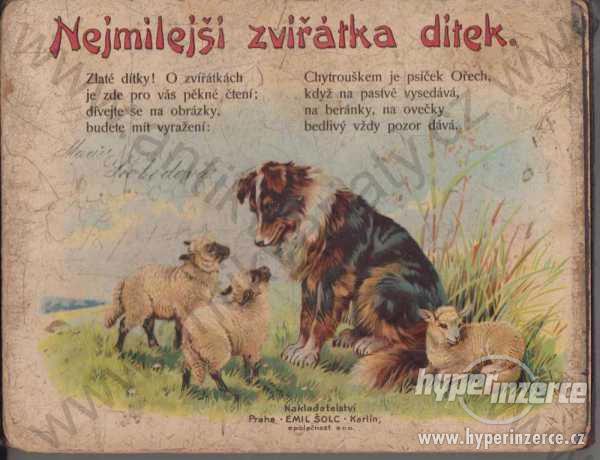Nejmilejší zvířátka dítek Emil Šolc Praha cca 1900 - foto 1