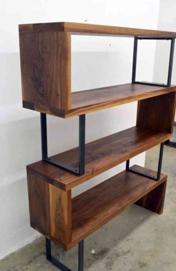 Nábytek - dřevo/ocel - prodám - foto 4