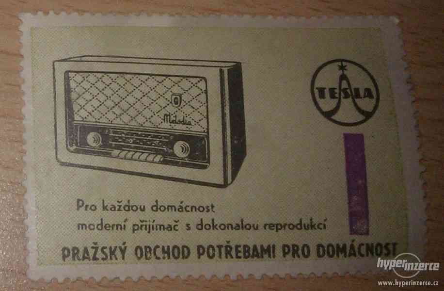 Historické známky - reklamní kupony ITES , TESLA - foto 3