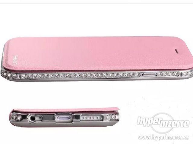 růžový kryt - obal bumper X46 SWAROVSKI na iphone 6 - foto 2