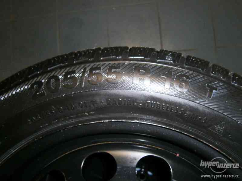 Prodám 4Ks Zimní pneu z diskem na Octavii II 205/55 R16 6mm - foto 8