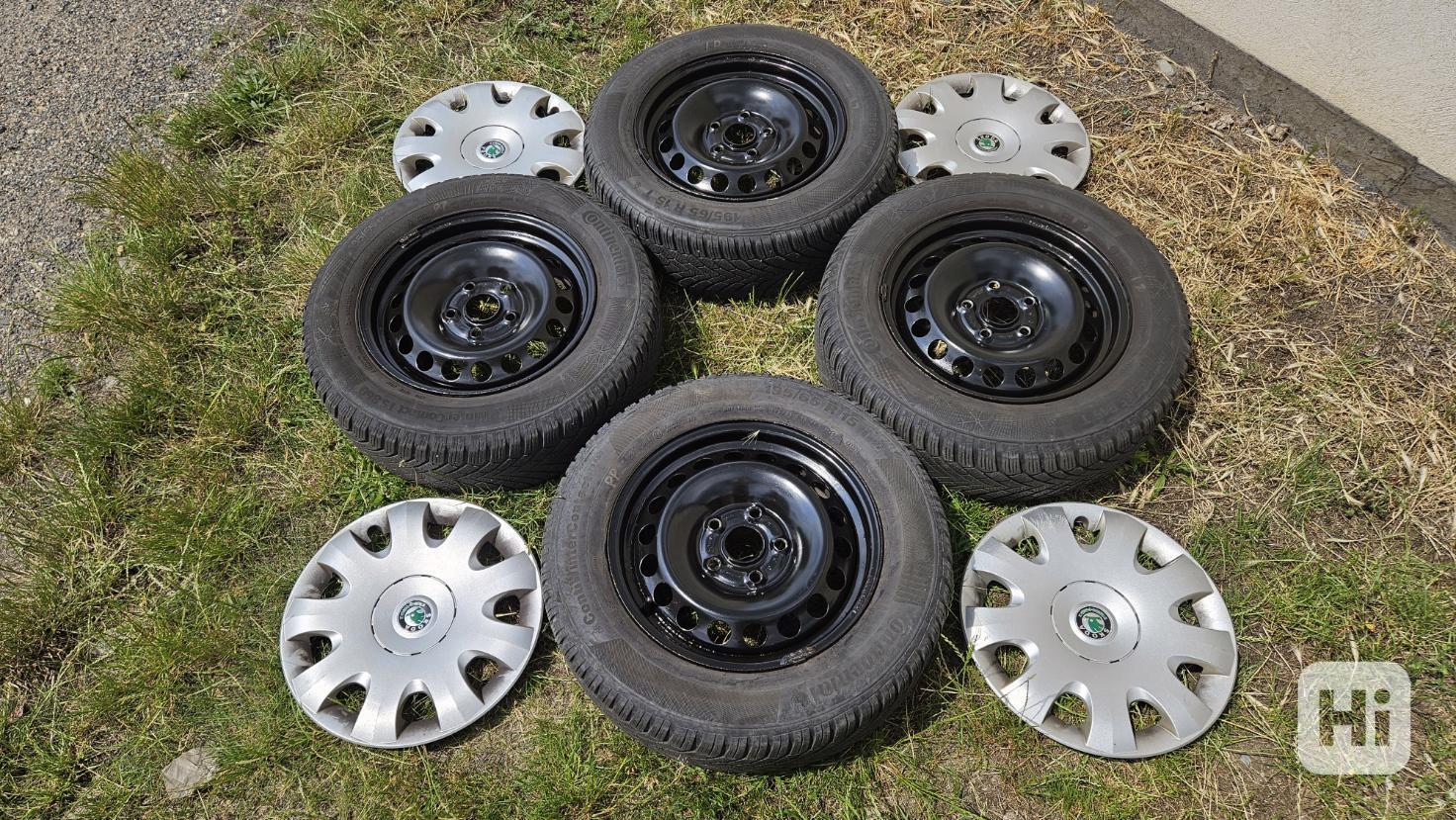 Škoda Octavia zimní kola pneumatiky Continental 195/65 R15  - foto 1