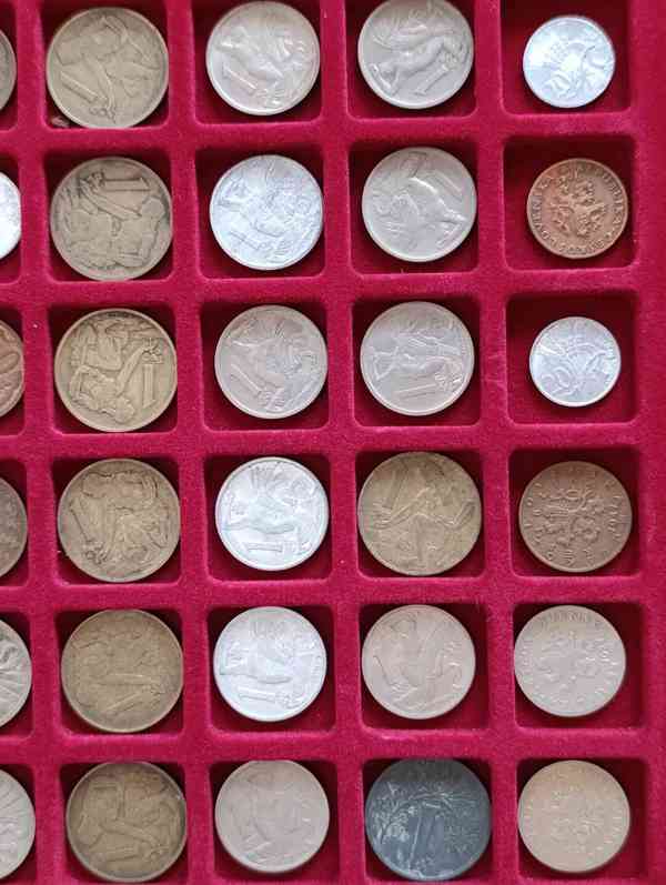 Sbírka mincí Československo + plata na mince konvolut  Kčs - foto 16