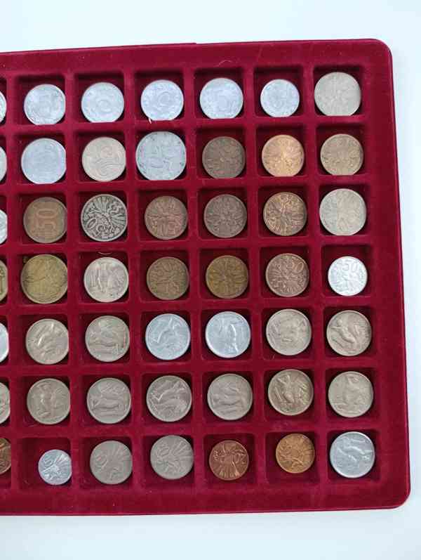 Sbírka mincí Československo + plata na mince konvolut  Kčs - foto 20