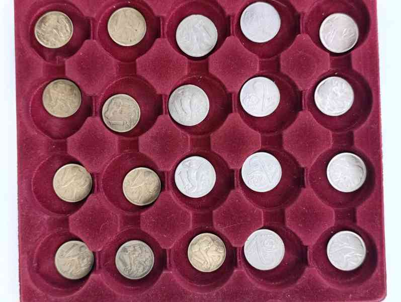Sbírka mincí Československo + plata na mince konvolut  Kčs - foto 31