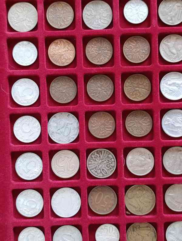 Sbírka mincí Československo + plata na mince konvolut  Kčs - foto 17