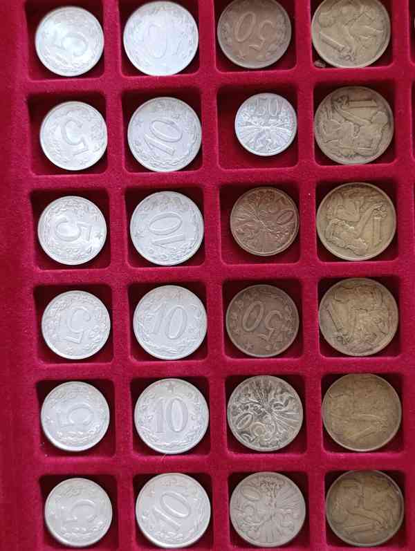 Sbírka mincí Československo + plata na mince konvolut  Kčs - foto 15