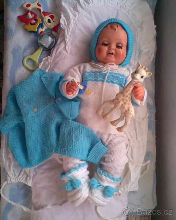 Retro celuloidní panenka 57cm - foto 6