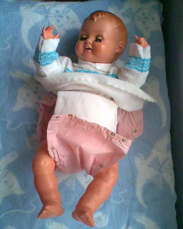 Retro celuloidní panenka 57cm - foto 2