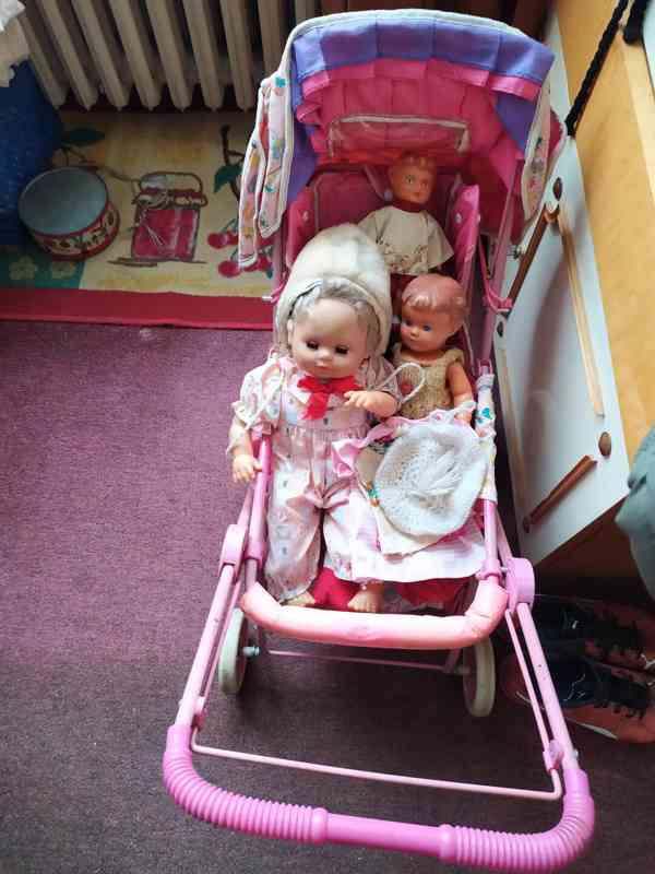 Dětský retro kočárek pro panenky - foto 2