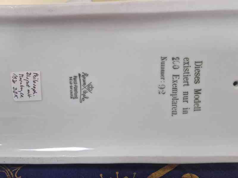 Porcelánová socha Filosofická Disputace s Marabu Rosenthal - foto 13