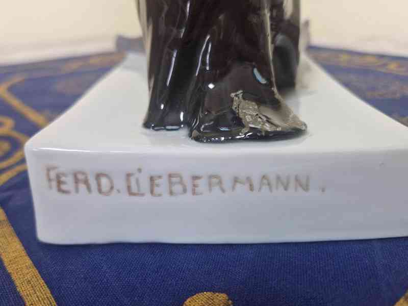 Porcelánová socha Filosofická Disputace s Marabu Rosenthal - foto 11