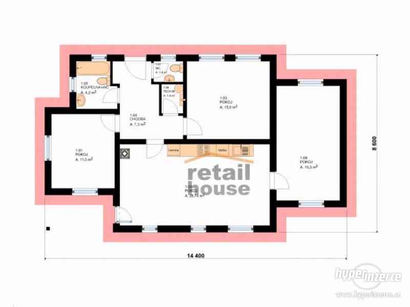 Rodinný dům Retail Smart Top XL, 4+kk, 85 m2 - foto 5