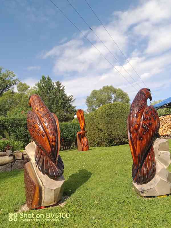 Dřevěné sochy-  Orel - foto 3