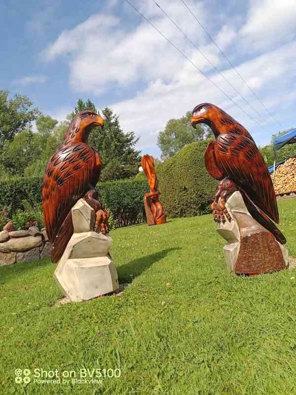 Dřevěné sochy-  Orel - foto 1