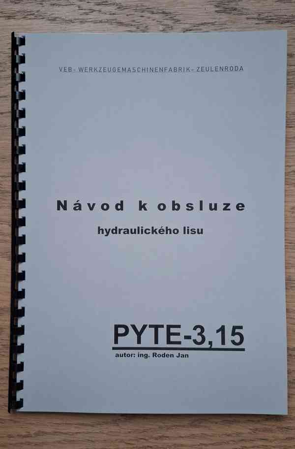 Návod hydrailického lisu PYTE-3,15 - foto 1