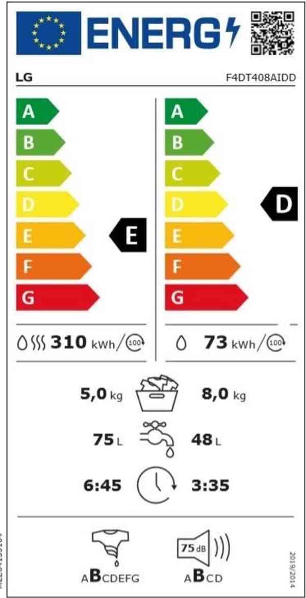Pračka se sušičkou LG F4DT408AIDD  - foto 3