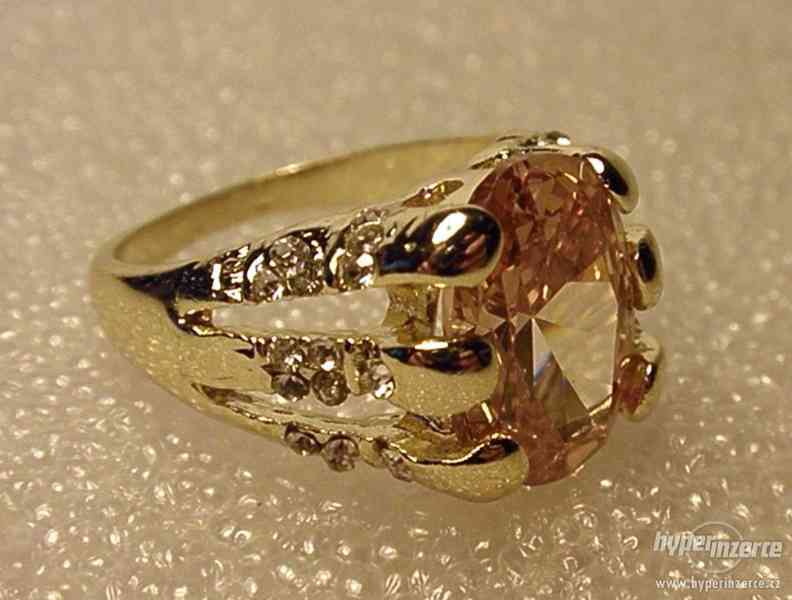 Prsten s broušeným topasem (Cz) C9. - foto 4